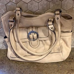 Chaps Cream Handbag